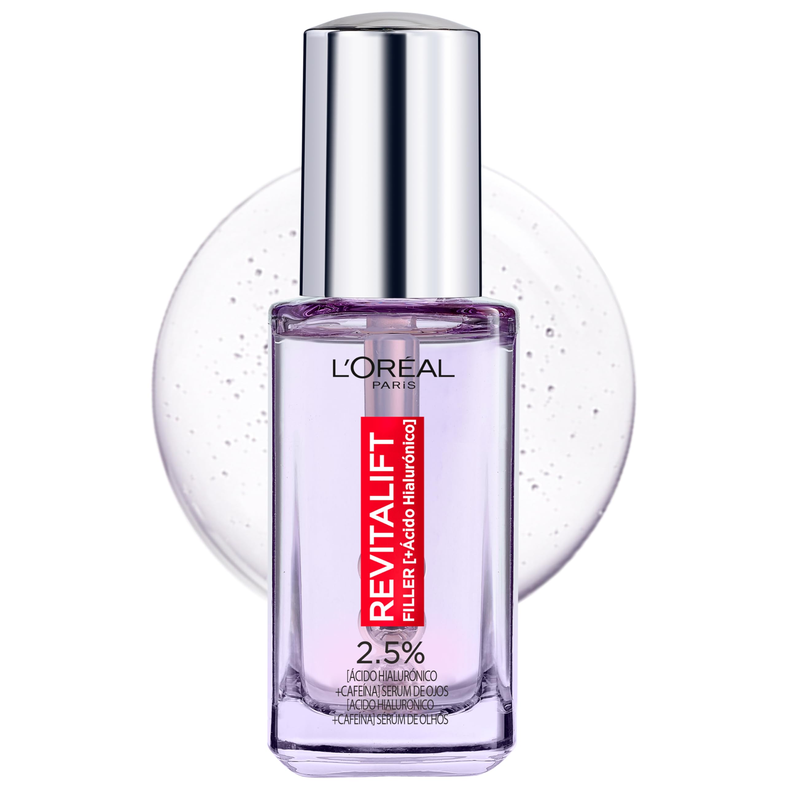 L'Oréal Paris Revitalift Filler Sérum De Ojos Anti-aging Liquide pour Réduction des Cernes 20 ml